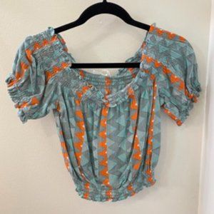 Multi colored crop top